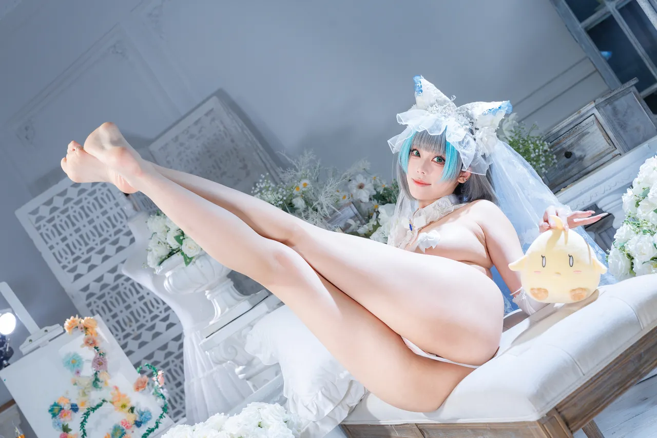 蜜汁猫裘 - 碧蓝航线 柴郡 花嫁-erohere73.webp